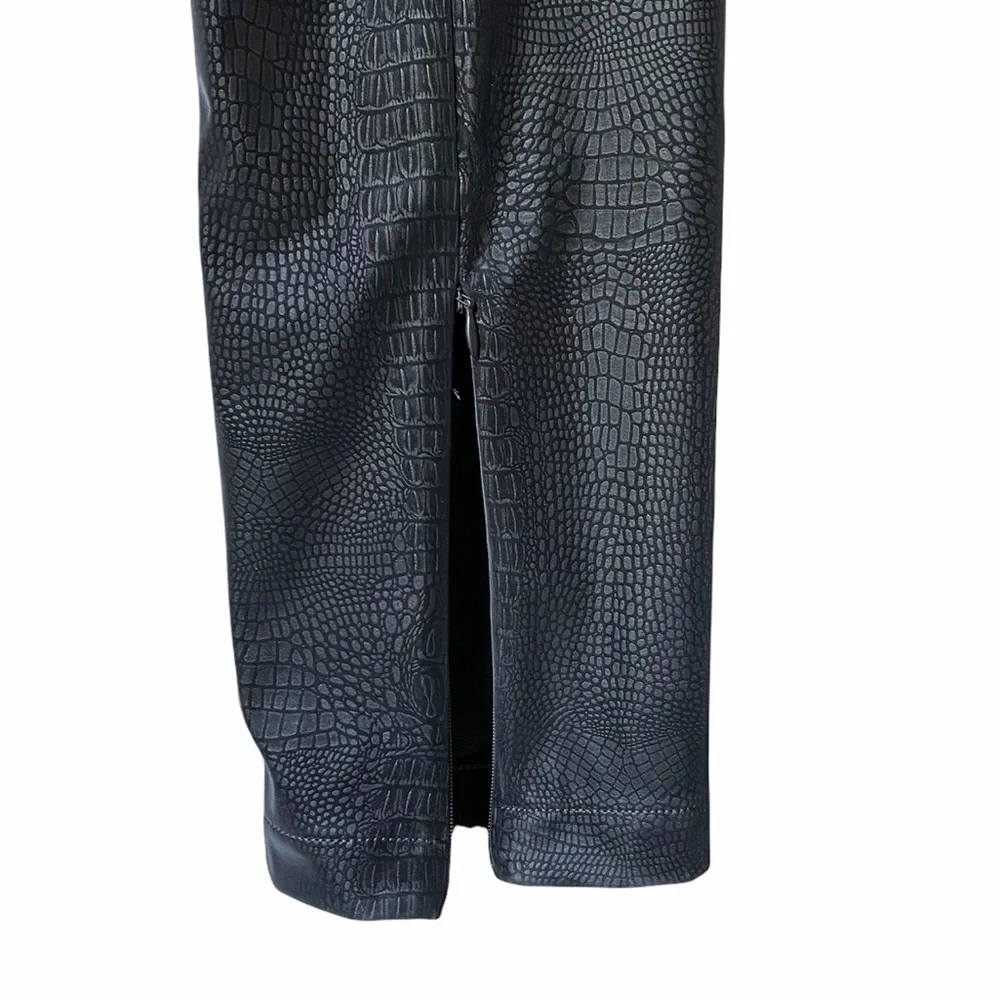 NEW Good American The Croc Exec Faux Leather Pants NWT - Picture 8 of 14